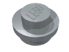 Набор LEGO Plate Round 1 x 1 with Solid Stud, Pearl Light Gray
