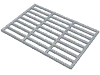 Набор LEGO Bar 9 x 13 Grille, Pearl Light Gray