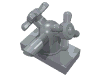 Набор LEGO Tap 1 x 2 with Dual Handles, Pearl Light Gray