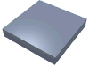 Набор LEGO Tile 2 x 2 with Groove, Metal Blue