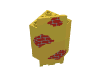 Набор LEGO Panel Wall  3 x  3 x  6 Corner with Scattered Bricks Print, Желтый