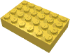 Набор LEGO Brick 4 x 6, Желтый