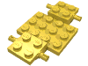 Набор LEGO Vehicle Base 4 x 7 x 2/3, Желтый