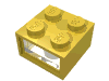 Набор LEGO Electric Lightbrick 2 x 2 Type 1 - 4.5V [Complete], Желтый