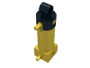 Набор LEGO Pneumatic Cylinder with 2 Inlets Medium (48mm) with Black Top, Желтый