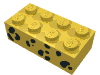 Набор LEGO Brick 2 x 4 with Black Random Spots Print, Желтый