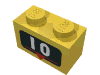Brick 1 x 2 with 10 Marker Print