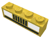 Набор LEGO Brick 1 x 4 with Basic Car Headlights Print, Желтый
