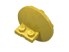 Набор LEGO Plate Special 1 x 2 with 4 x 4 disk at 90 degrees, Желтый