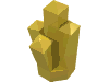 Набор LEGO Rock 1 x 1 Crystal 5 Point, Желтый