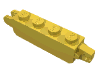 Набор LEGO Hinge Brick 1 x 4 Locking with 1 Finger Vertical End and 2 Fingers Vertical End, Желтый