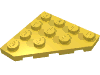 Набор LEGO Wedge Plate 4 x 4 Cut Corner, Желтый