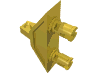 Набор LEGO Technic Connector  3 x  1 x  4 with Two Pins and Click Hinge, Желтый