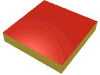 Tile 2 x 2 with Red Top Print