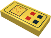 Набор LEGO Tile 1 x 2 with Space Computer Print, Желтый