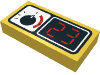 Набор LEGO Tile  1 x  2 with Gauge and "23" Print, Желтый