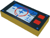 Набор LEGO Tile 1 x 2 with Underwater Navigation Print, Желтый
