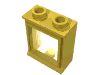 Набор LEGO Window 1 x 2 x 2 Classic with Short Sill [Complete], Желтый