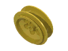 Набор LEGO Wheel 62.4 x 20 with Extended Axle Stem, Желтый