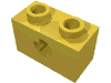 Набор LEGO Technic Brick 1 x 2 with Axle Hole Type 2 [X Opening], Желтый