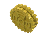 Набор LEGO Technic Tread Sprocket Wheel Dual Thin, Желтый