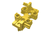 Набор LEGO Technic Rectangular Gearbox Half, Желтый