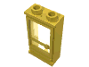 Набор LEGO Door 1 x 2 x 3 Left [Old Style with Glass], Желтый