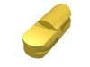Набор LEGO Arm Piece Straight with 2 and 3 Fingers, Желтый