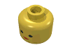 Набор LEGO Minifig Head Female Standard with Red Lips, Eyelashes Print [Blocked Open Stud], Желтый