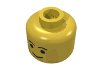 Набор LEGO Minifig Head Male Standard Grin and Eyebrows Print [Blocked Open Stud], Желтый