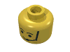 Набор LEGO Minifig Head Male Eyebrows and Headset Print [Blocked Open Stud], Желтый