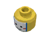Набор LEGO Minifig Head Face Paint Islander with White and Blue War Paint Print [Blocked Open Stud], Желтый