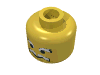 Набор LEGO Minifig Head Moustache Ice Planet White and White Eyebrows Print [Blocked Open Stud], Желтый