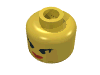 Набор LEGO Minifig Head with Red Lips and Black Upswept Eyelashes Print face, Astro, Astrobots, lipstick, lady, Race, 6707,alligator woman, green racer [Blocked Open Stud], Желтый