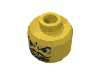 Набор LEGO Minifig Head Moustache Curly Thin, Goatee, Furrowed Brow Print [Blocked Open Stud], Желтый