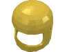 Набор LEGO Minifig Helmet Classic with Thin Chin Guard and Visor Dimples, Желтый