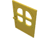 Fabuland Door 1 x 6 x 7 with Round pane in 4 sections