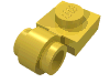 Набор LEGO Plate Special 1 x 1 with Clip Light [Thick Ring], Желтый