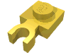 Набор LEGO Plate Special 1 x 1 with Clip Vertical [Thin U Clip], Желтый