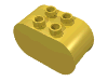 Набор LEGO Duplo, Brick 2 x 4 x 2 Rounded Ends, Желтый
