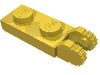 Набор LEGO Hinge Plate 1 x 2 Locking with 2 Fingers On End, Желтый