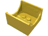Набор LEGO Container - Box 4 x 4 x 2 Bottom with Semicircle Cut-out Ends, Желтый