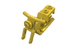 Набор LEGO Bike  2 Wheel Motorcycle Frame  3 x  6 x  3 (Complete), Желтый