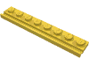 Набор LEGO Plate Special 1 x 8 with Door Rail, Желтый