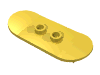 Набор LEGO Minifig Skateboard with Mag Wheel Holders, Желтый