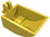 Набор LEGO Hinge Bucket 2 x 3 Curved Bottom, Hollow, with 2 Fingers, Желтый