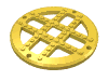Набор LEGO Fabuland Plate, Round 13 2/3 Stud Diameter [Type 2 Base], Желтый