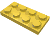 Набор LEGO Plate 2 x 4 [Electrical Contacts], Желтый
