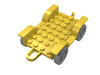 Набор LEGO Fabuland Car Chassis 8 x 6 with Hitch - Complete Assembly, Желтый