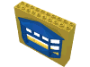 Набор LEGO Fabuland Building Wall 2 x 10 x 7 with Blue Bay Window, Желтый